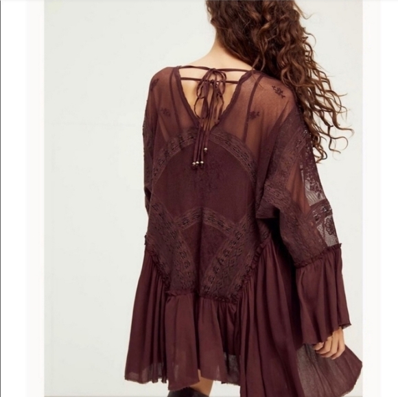 COPY - Free people Layered In Lace Swing Dress size S B-8 - Picture 2 of 5